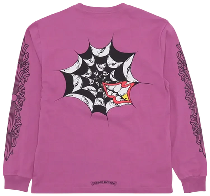 Pink Floral Web Long Sleeve