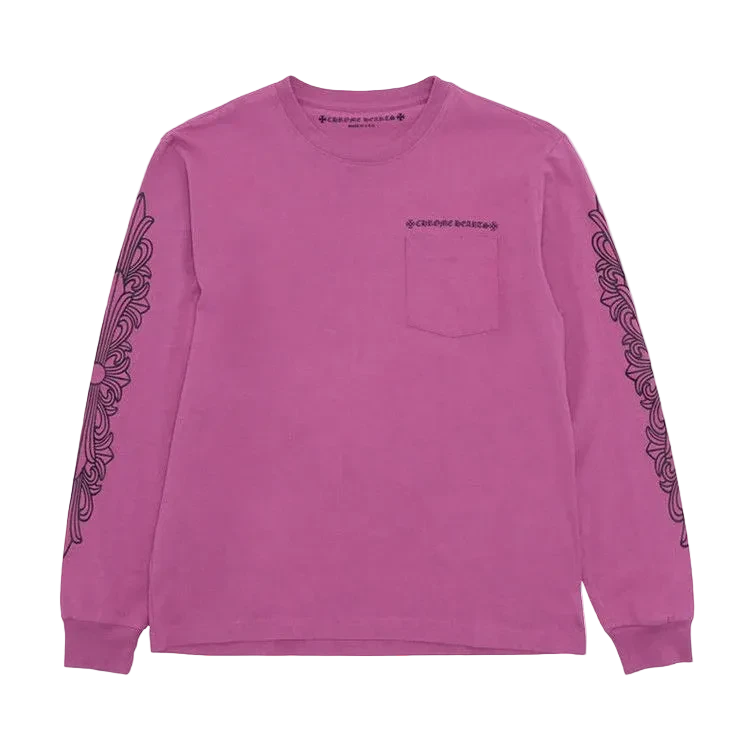 Pink Floral Web Long Sleeve