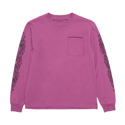 Pink Floral Web Long Sleeve